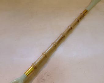 Vintage Back Scratcher and Shoe Horn, bamboo handle