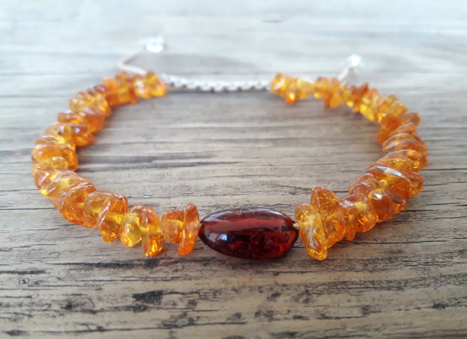 Amber bracelet knotted amber bracelet healing bracelet cognac