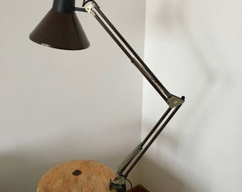 1970 vintage chocolate Massive architect lamp