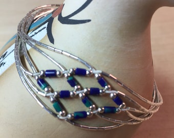 Southwest Woven Sterling Bracelet