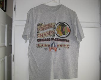 vintage Chicago Blackhawks hockey t-shirt