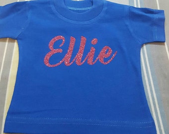 American Girl Doll Tee, 18 in. Doll Clothes, Personalized Doll Shirt, Doll Name Shirt