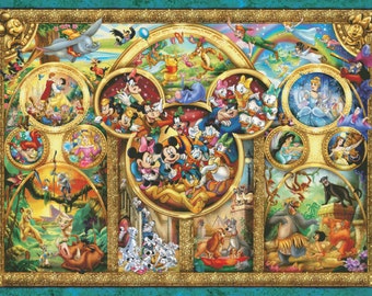 Disney Counted Cross Stitch Pattern | Extra Large Cross Stitch Chart | Maximum Size and Color | Cartoon Heroes | Printable PDF Download