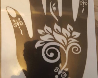 henna stencil etsy