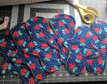 Cotton topped, fleece backed pads