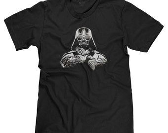 DJ Darth Vader Star Wars Dark Side The Force Funny Parody T-shirt Tee