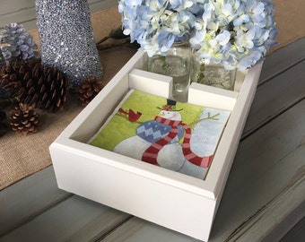 Napkin holder with room for flowers