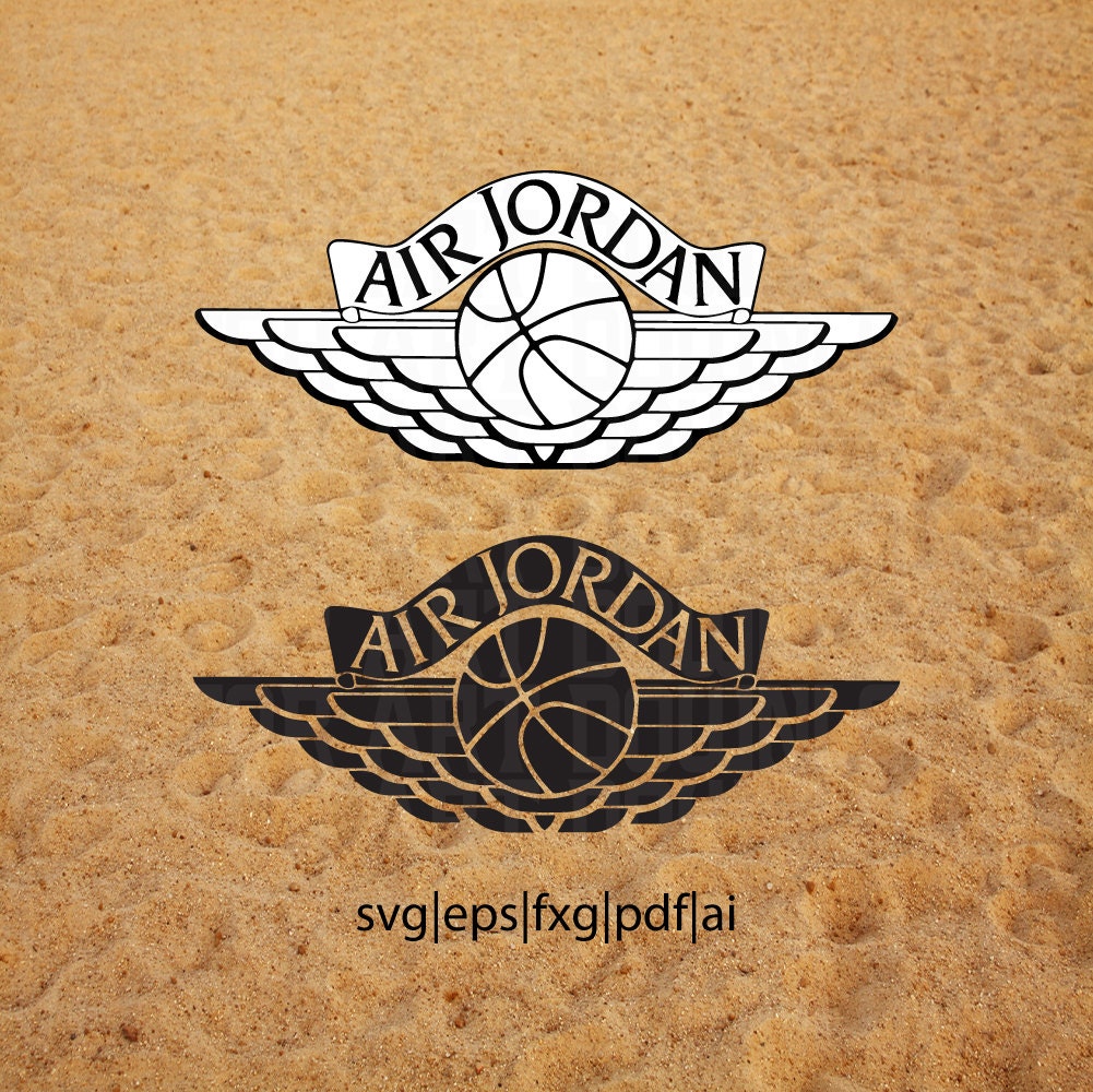 Air Jordan OG Wings Inspired Logo 2 Pack Vector Art svg dxf
