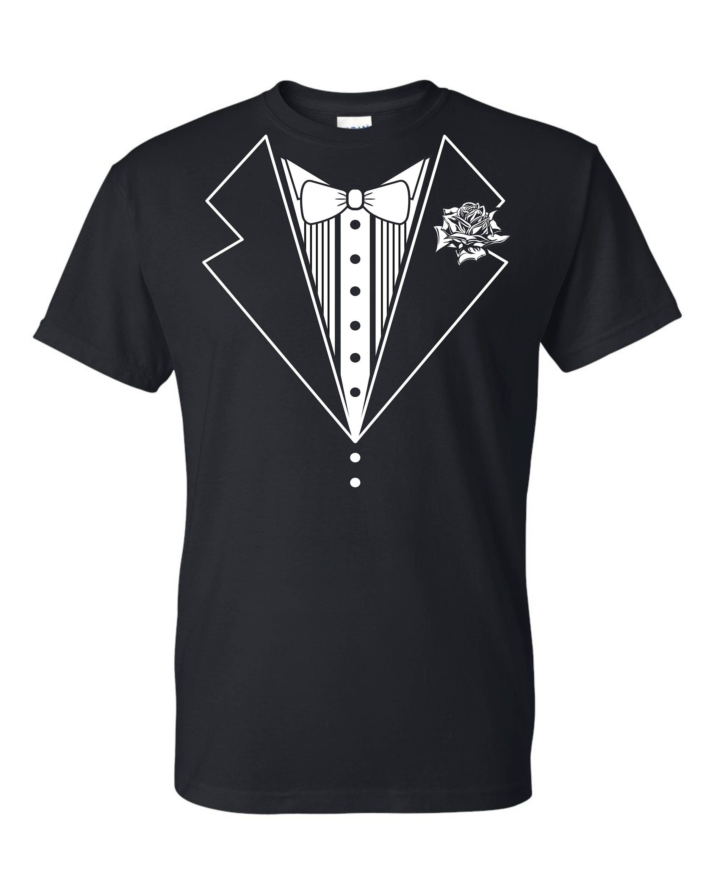 Tuxedo T-Shirt Tux Shirt Faux Tuxedo Shirt Wedding Party