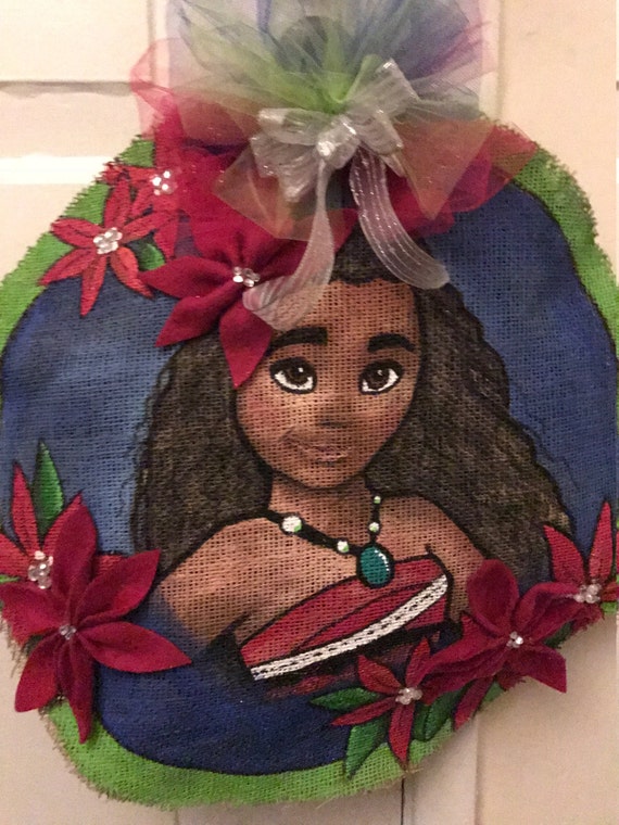 Moana Hand Painted Door Decoration