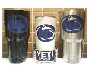 YETI - Penn State - PSU Nittany Lions Yeti Cup Mug 20 oz 30 oz Rambler Tumbler football sports fan custom gift idea alumni present student