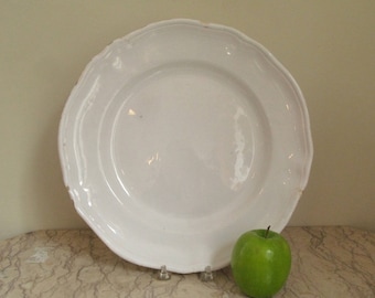 antique French ceramic platter