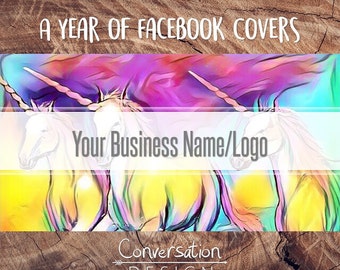 A year of, monthly, Graphics, Facebook covers, Customized, Small Business, Direct Sales, Facebook Cover, Facebook Banner, Facebook Header