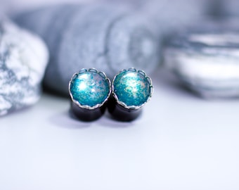 10mm Plugs, Ear Plugs, Jewellery for Stretched Ears, Gauges, Stretched Ears, Earrings, Turquoise Earrings