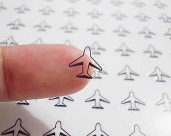 CLEAR Planner Stickers, Airplane Planner Stickers, Plane Planner Stickers, Travel Planner Stickers, Transport Planner Stickers (st193#)