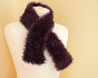 Gorgeous Purple Eyelash Evening / Day Scarf - Charity Listing - Ideal For Spring