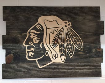 Chicago Blackhawks Logo Sign