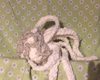 Crocheted baby plush toy