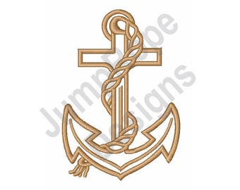 Nautical Anchor - Machine Embroidery Design