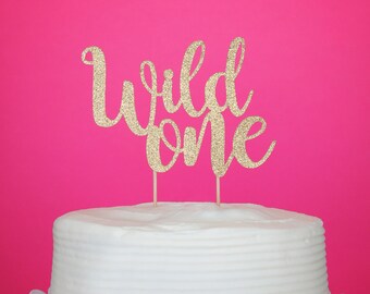 Wild One Cake Topper Smash Cake Topper Glitter Cake Topper Wild One Birthday Decorations Tribal Birthday Cake Topper Wild One Party