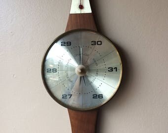 Antique Barometor Thermometer Hydrogemeter Weather Station