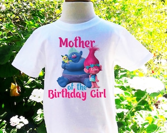 Trolls Mommy of the Birthday Girl Trolls Custom Shirt Trolls Birthday Shirt Trolls Mommy Custom Birthday Shirt -T100