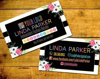 Punch Card, Buy 10 Get 1 Free, Customized, Personalized Digital File, Fashion Consultant Business Cards