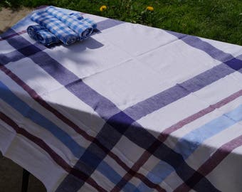 Basque tablecloth and 6 napkins cotton