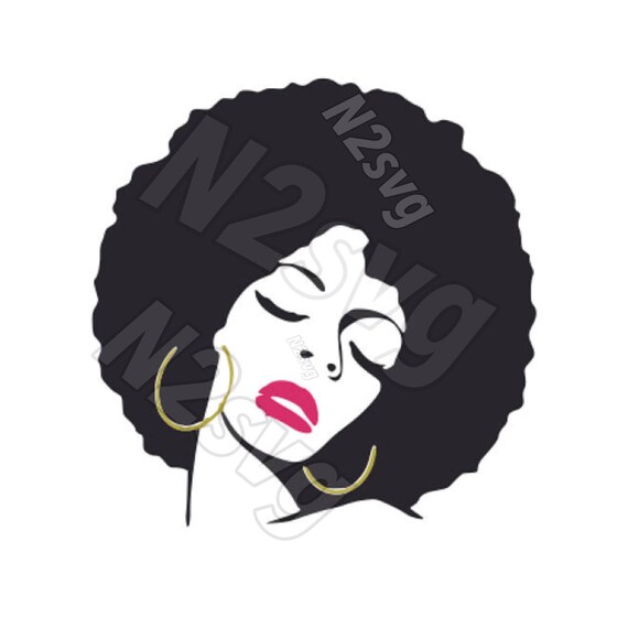 Download Afro lady svg . Digital file svg