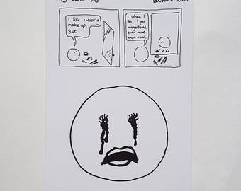 Postcard: only-two comic #8 - misgendering makeup cissexism gender stereotypes nonbinary non-binary trans queer genderqueer transgender