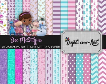 Doc McStuffins Digital Paper