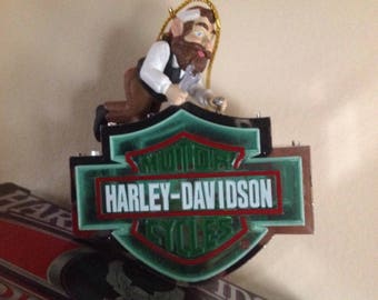 Vintage Harley Davidson Christmas Ornament