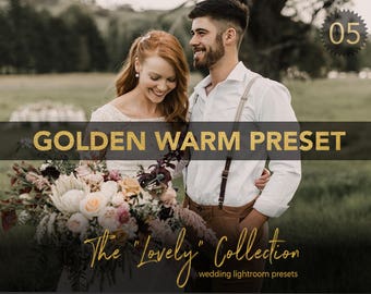 Golden Warm Professional Wedding Lightroom Preset - LVY 05 - The Lovely Collection by Shae Estella Photo