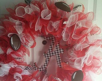 Alabama Houndstooth Accented Wreath
