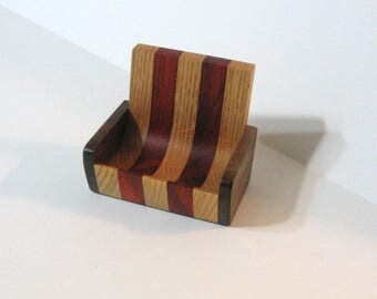Cell Phone Rest / Desk organizer For Home Or Office Made Of Wood