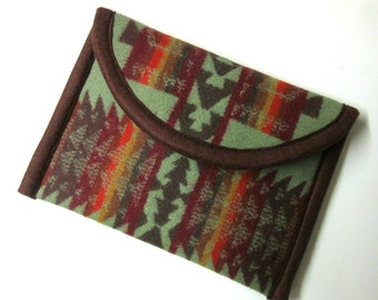 Kindle or Kindle Paperwhite Sleeve Cover Case Blanket Wool Pouch Padded Native American Print