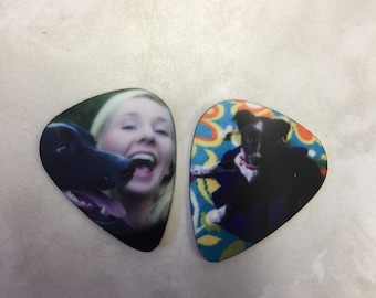 Photo Guitar Pick, Custom Guitar Pick, Double Sided Photo with Text, Unique Gift Idea, Guitarist Keepsake, Custom Printing