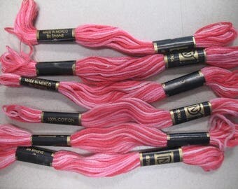 Pink Ombre Embroidery Floss
