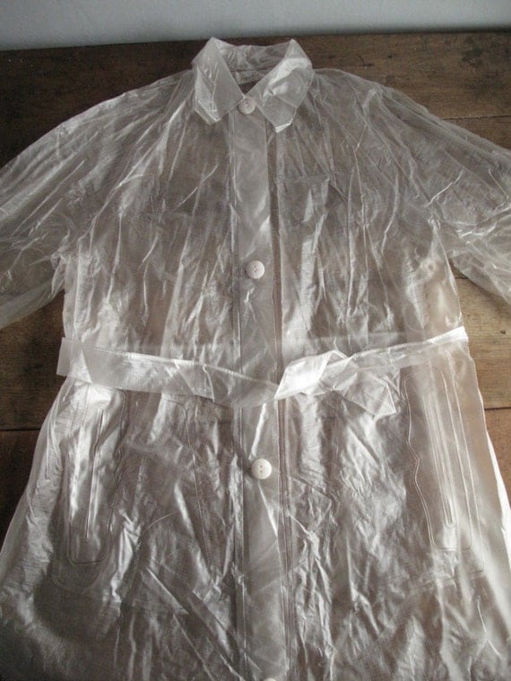 Vintage 1970s Sheer Plastic Raincoat By Maevintageinc On Etsy