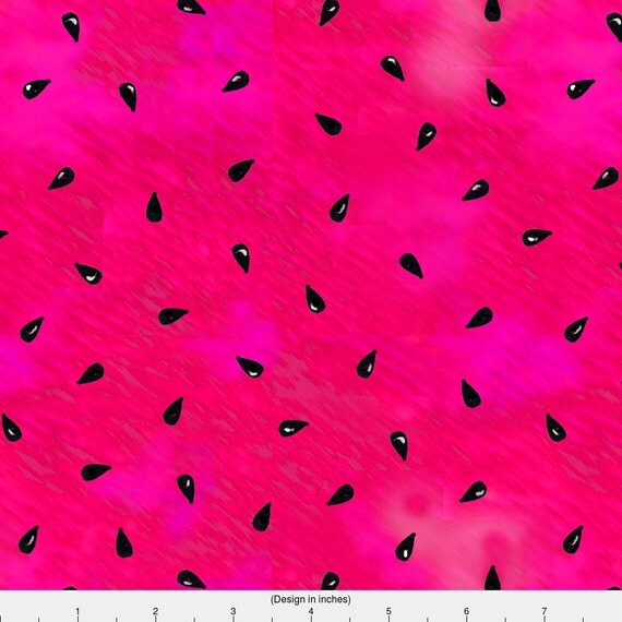 Watermelon Seeds Fabric Summer Watermelon Seeds By