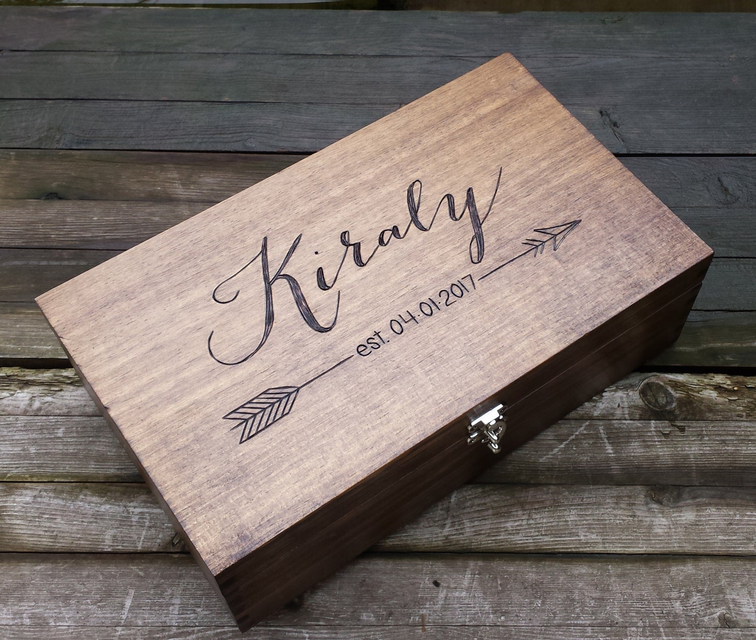 Custom Wedding Gift personalized wine box card box memory