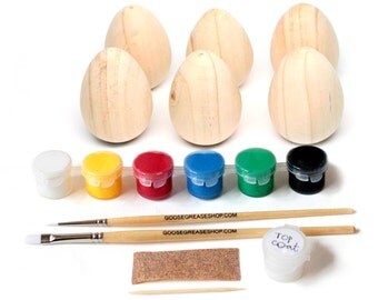 Fair Trade DIY Wooden Egg Kit // Kids Complete Art Craft Kit