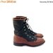 SALE Capezio Roper Boots Size 7 Fringed Kiltie Boots Two Tone Black and Brown