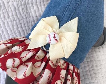 Baseball Dog Harness Vest for Girl Dog Custom Made