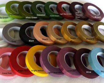 1 roll of floral tape -- 30 Yards, 27 M/per roll (24 Colors, Please READ Description for Available Colors, You Pick The Color)