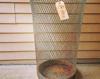 Wire Waste Basket wire waste basket | etsy Wire Waste Basket wire waste basket | etsy