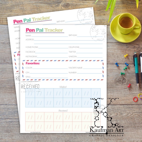 Pen Pal Tracker