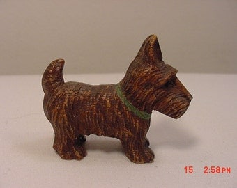 Vintage Brown Scottish Terrier Scottie Dog Figurine 17 - 168