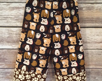 12-18M toddler pajama, dog pajamas, puppy pajamas, flannel pants, flannel pajamas, toddler pajamas, puppy pjs, dog pjs, flannel pj pants