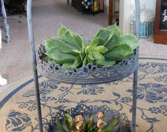 Vintage Stand /Two tier serving or plant stand